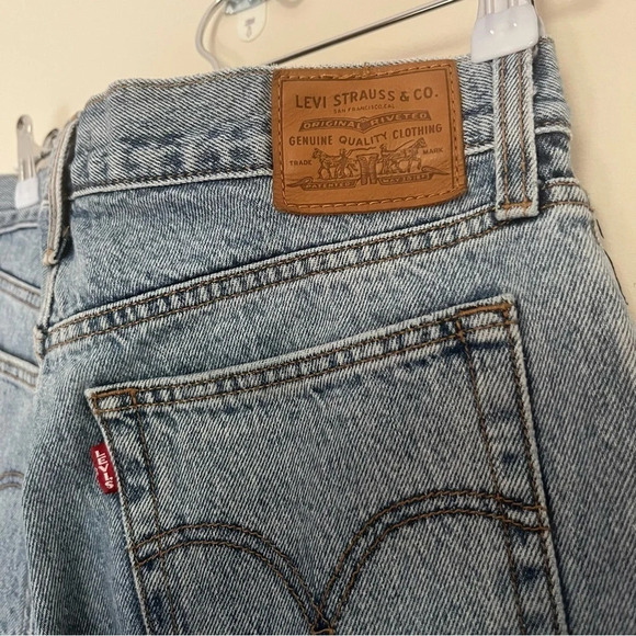 LEVI’S Premium Wedgie Rigid Denim Button Fly Jeans - Picture 10 of 14